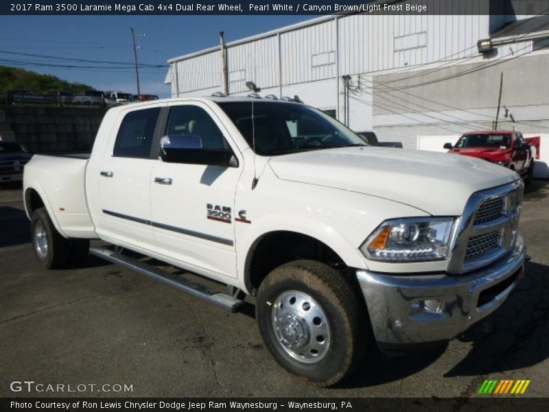 Front 3/4 View of 2017 3500 Laramie Mega Cab 4x4 Dual Rear Wheel