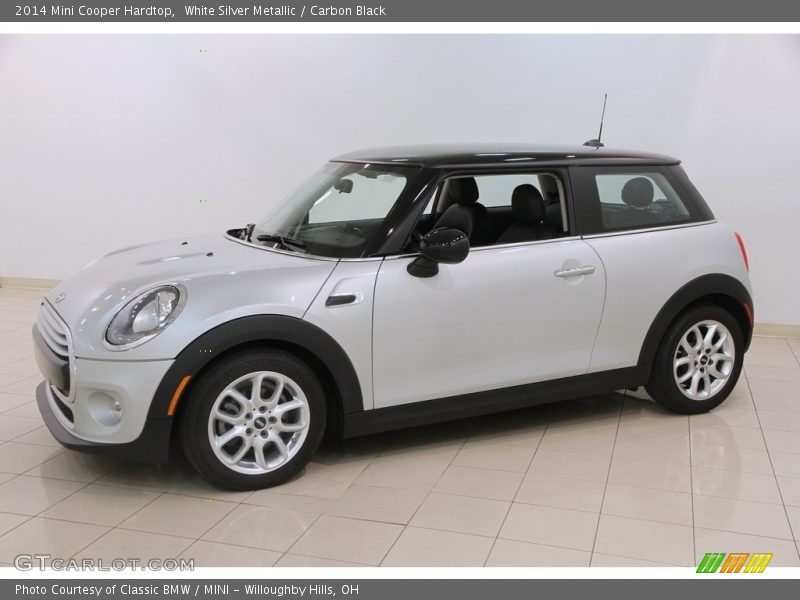 White Silver Metallic / Carbon Black 2014 Mini Cooper Hardtop