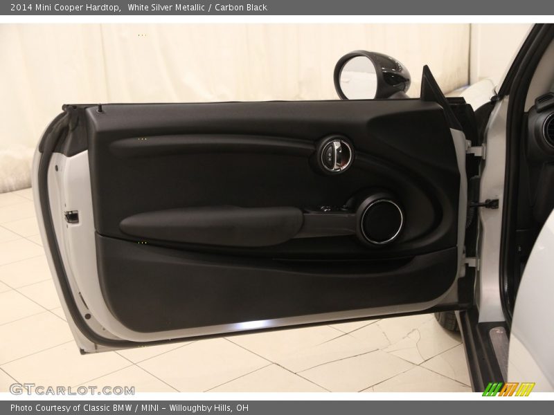 White Silver Metallic / Carbon Black 2014 Mini Cooper Hardtop