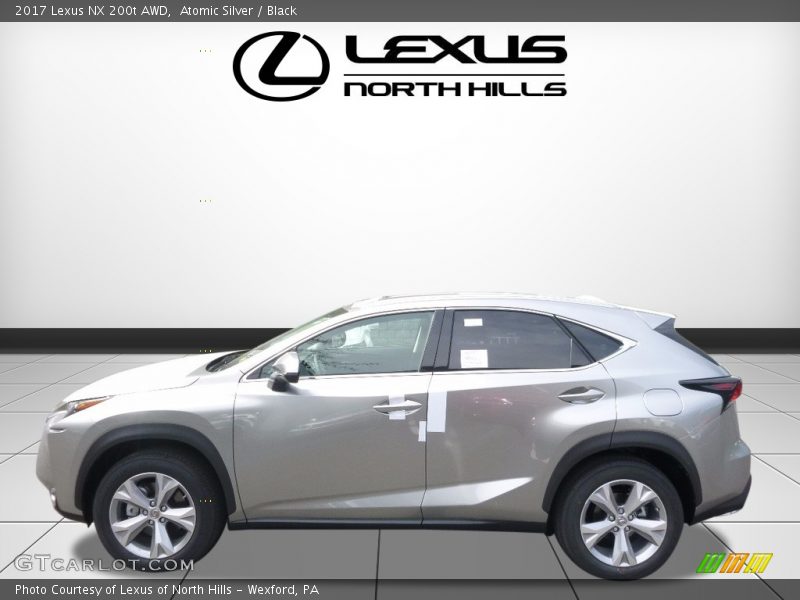 Atomic Silver / Black 2017 Lexus NX 200t AWD