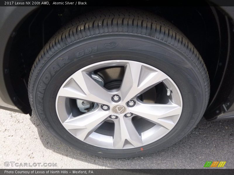 Atomic Silver / Black 2017 Lexus NX 200t AWD