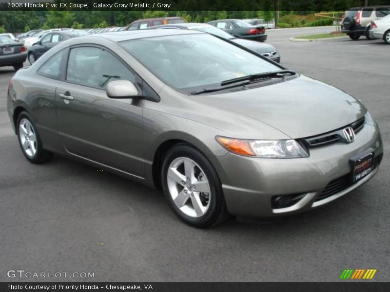 Galaxy Gray Metallic / Gray 2008 Honda Civic EX Coupe