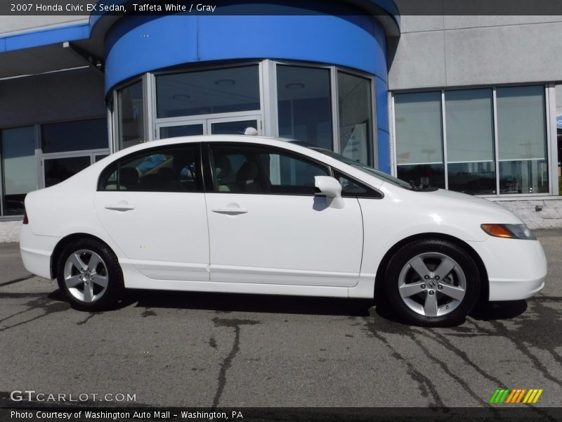 Taffeta White / Gray 2007 Honda Civic EX Sedan