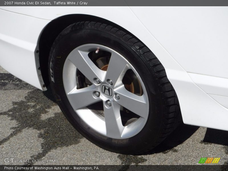 Taffeta White / Gray 2007 Honda Civic EX Sedan