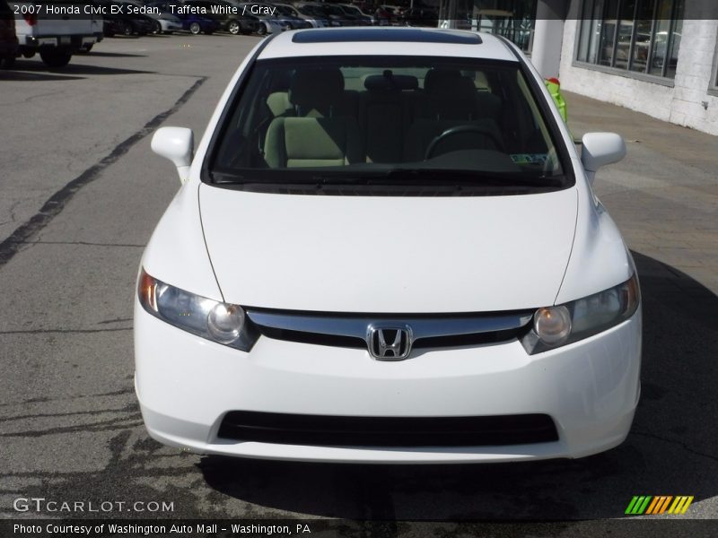 Taffeta White / Gray 2007 Honda Civic EX Sedan