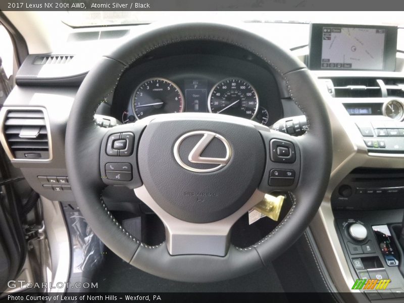 Atomic Silver / Black 2017 Lexus NX 200t AWD