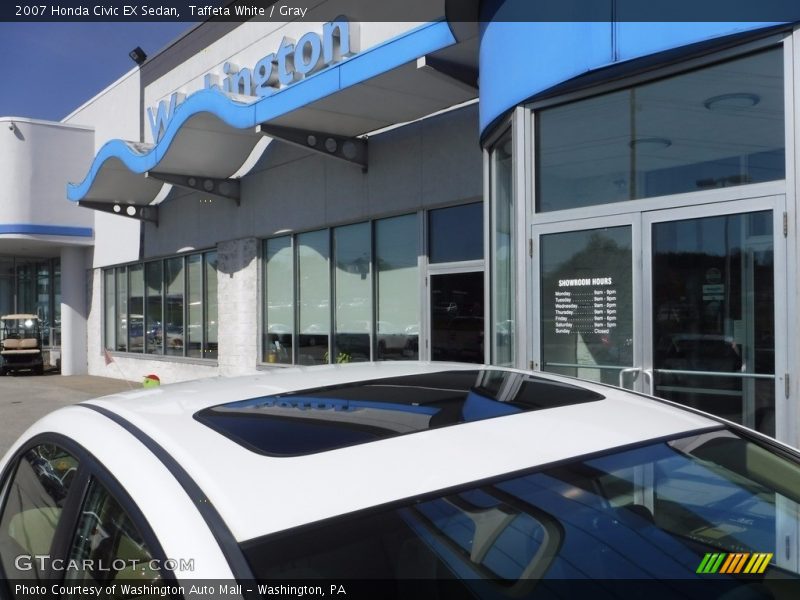 Taffeta White / Gray 2007 Honda Civic EX Sedan