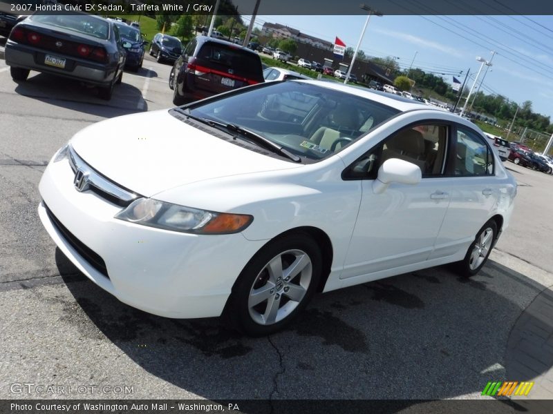 Taffeta White / Gray 2007 Honda Civic EX Sedan