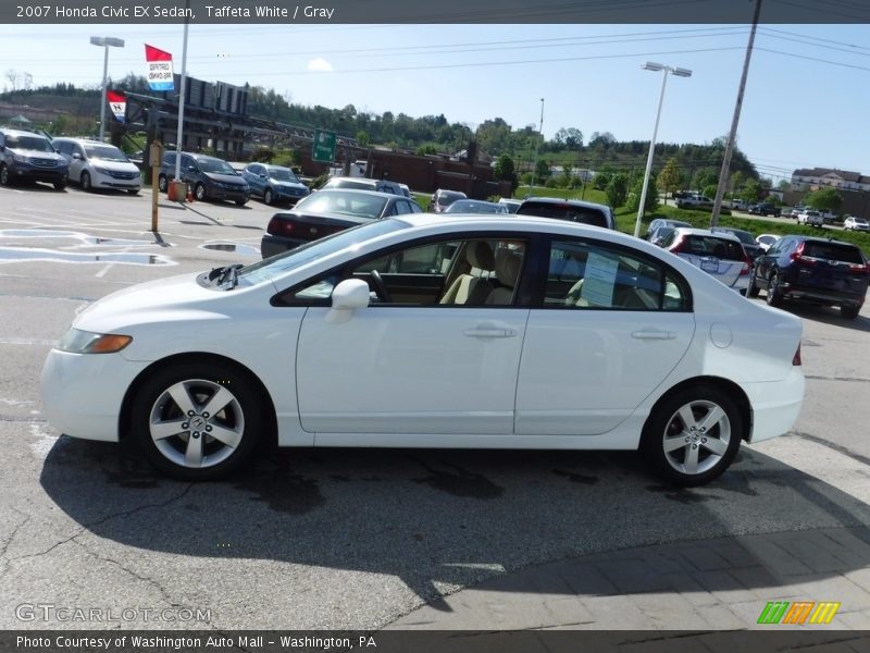 Taffeta White / Gray 2007 Honda Civic EX Sedan