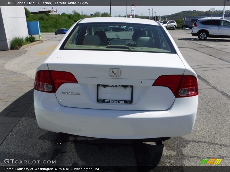 Taffeta White / Gray 2007 Honda Civic EX Sedan
