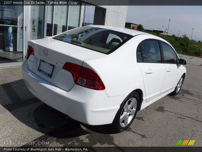 Taffeta White / Gray 2007 Honda Civic EX Sedan