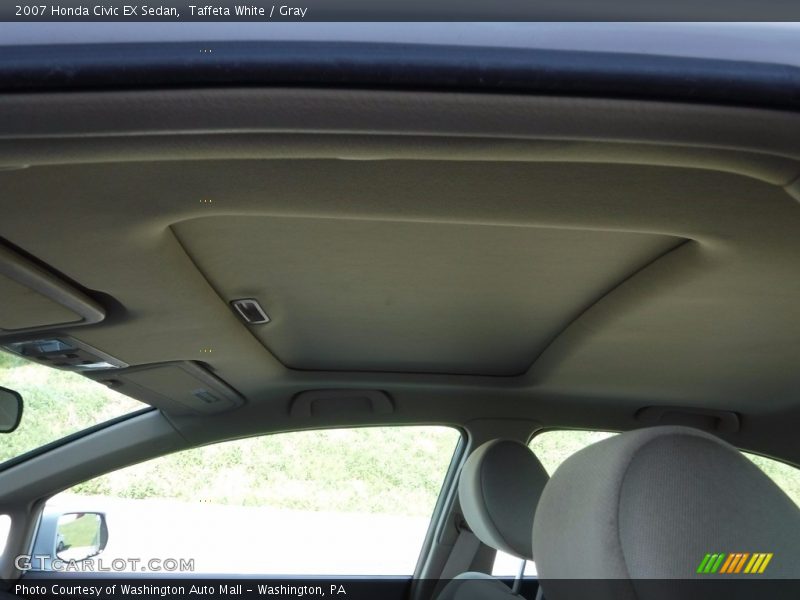 Taffeta White / Gray 2007 Honda Civic EX Sedan