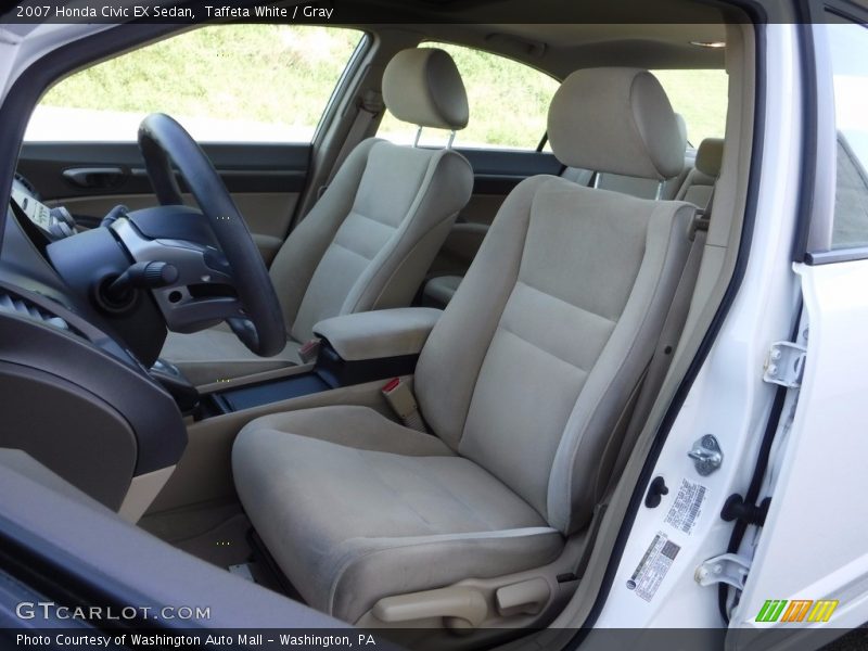 Taffeta White / Gray 2007 Honda Civic EX Sedan