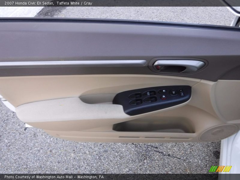Taffeta White / Gray 2007 Honda Civic EX Sedan