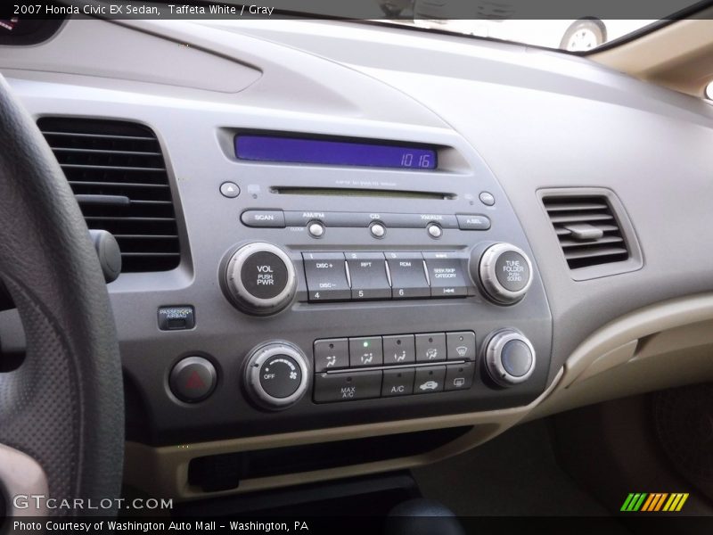 Taffeta White / Gray 2007 Honda Civic EX Sedan