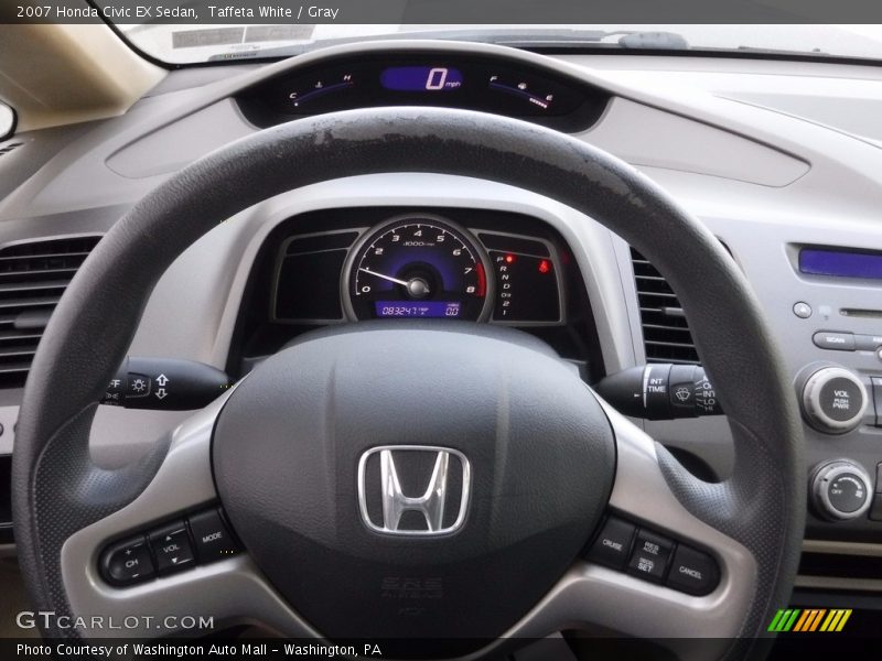 Taffeta White / Gray 2007 Honda Civic EX Sedan