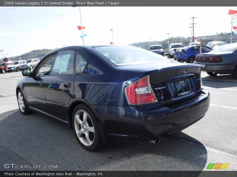 Regal Blue Pearl / Taupe 2006 Subaru Legacy 2.5i Limited Sedan