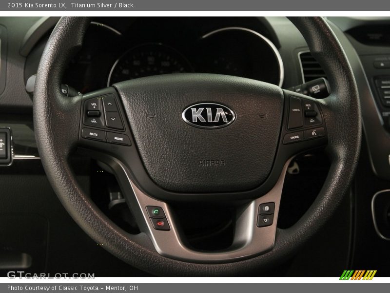 Titanium Silver / Black 2015 Kia Sorento LX