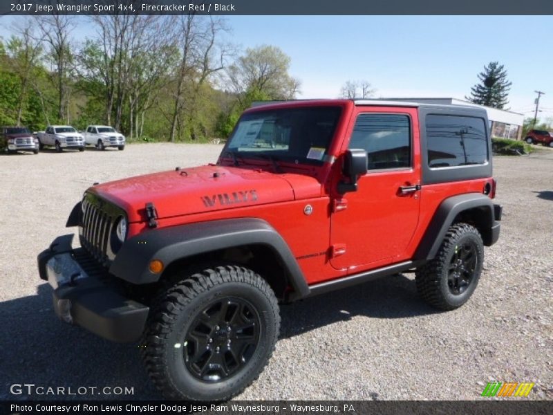 Firecracker Red / Black 2017 Jeep Wrangler Sport 4x4