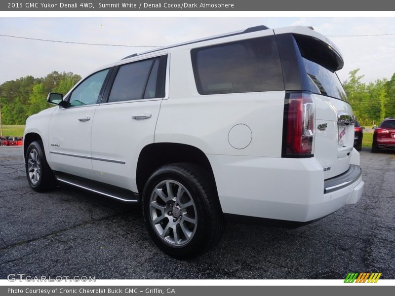 Summit White / Denali Cocoa/Dark Atmosphere 2015 GMC Yukon Denali 4WD