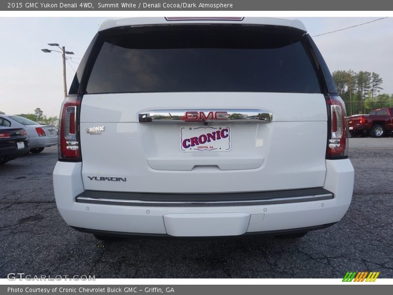 Summit White / Denali Cocoa/Dark Atmosphere 2015 GMC Yukon Denali 4WD