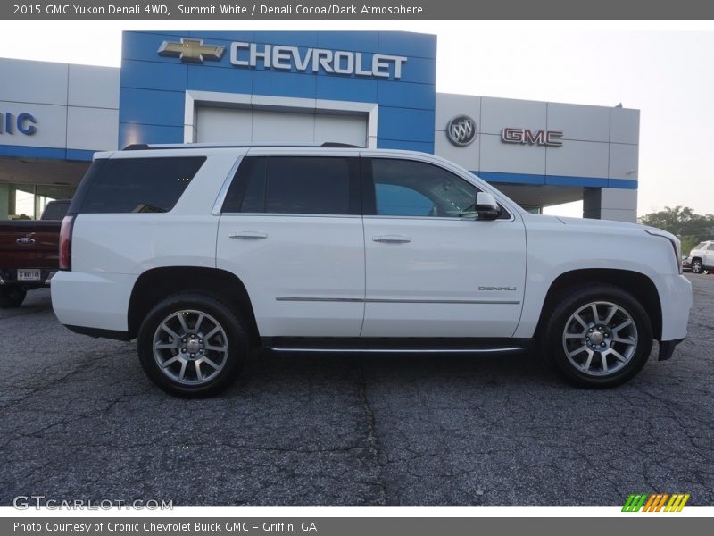 Summit White / Denali Cocoa/Dark Atmosphere 2015 GMC Yukon Denali 4WD