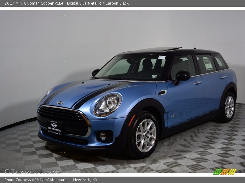 Digital Blue Metallic / Carbon Black 2017 Mini Clubman Cooper ALL4