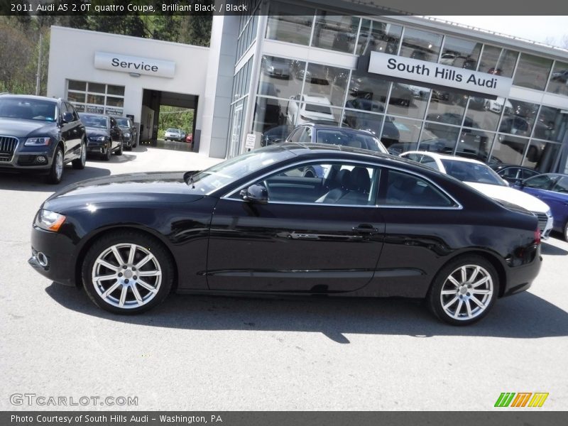 Brilliant Black / Black 2011 Audi A5 2.0T quattro Coupe