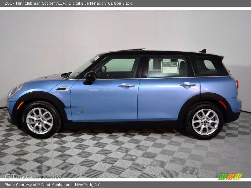 Digital Blue Metallic / Carbon Black 2017 Mini Clubman Cooper ALL4