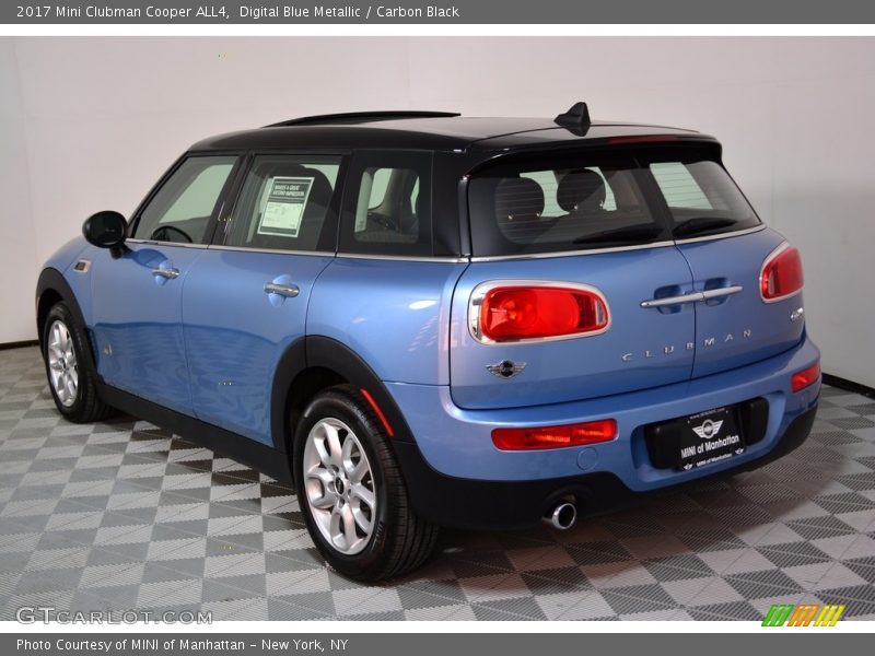 Digital Blue Metallic / Carbon Black 2017 Mini Clubman Cooper ALL4