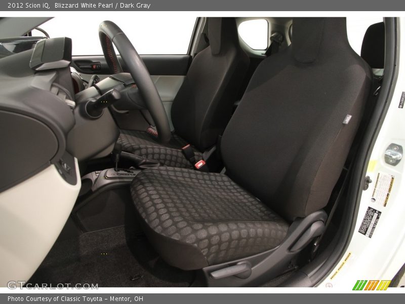 Blizzard White Pearl / Dark Gray 2012 Scion iQ