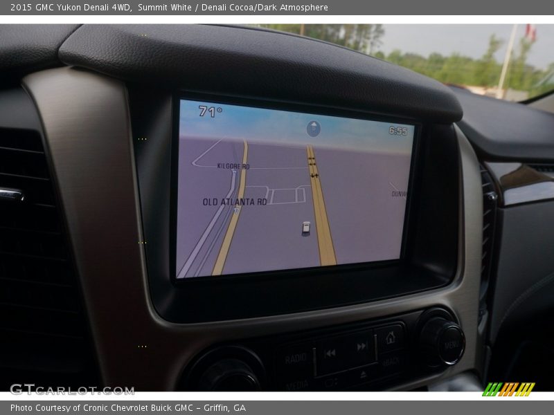 Summit White / Denali Cocoa/Dark Atmosphere 2015 GMC Yukon Denali 4WD