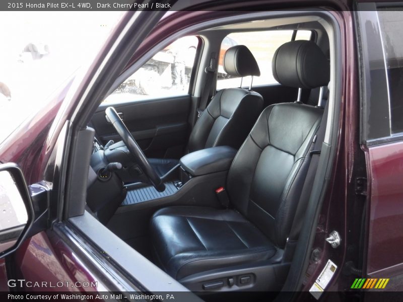 Dark Cherry Pearl / Black 2015 Honda Pilot EX-L 4WD