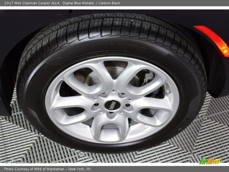 Digital Blue Metallic / Carbon Black 2017 Mini Clubman Cooper ALL4