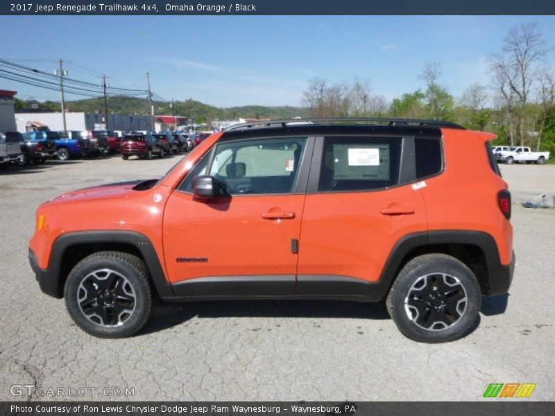 Omaha Orange / Black 2017 Jeep Renegade Trailhawk 4x4