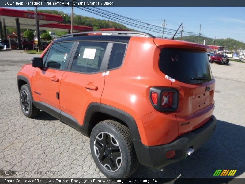 Omaha Orange / Black 2017 Jeep Renegade Trailhawk 4x4