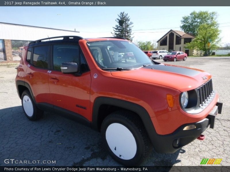 Omaha Orange / Black 2017 Jeep Renegade Trailhawk 4x4
