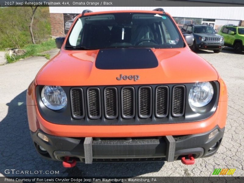 Omaha Orange / Black 2017 Jeep Renegade Trailhawk 4x4
