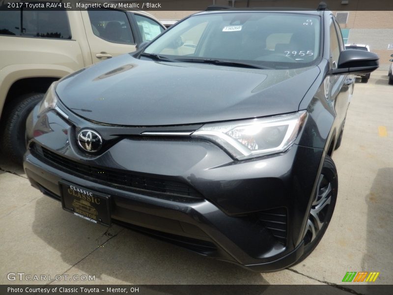 Magnetic Gray Metallic / Black 2017 Toyota RAV4 LE