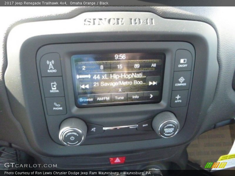 Omaha Orange / Black 2017 Jeep Renegade Trailhawk 4x4