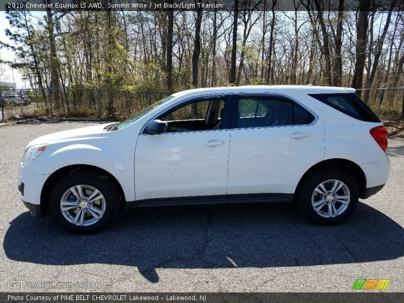 Summit White / Jet Black/Light Titanium 2010 Chevrolet Equinox LS AWD