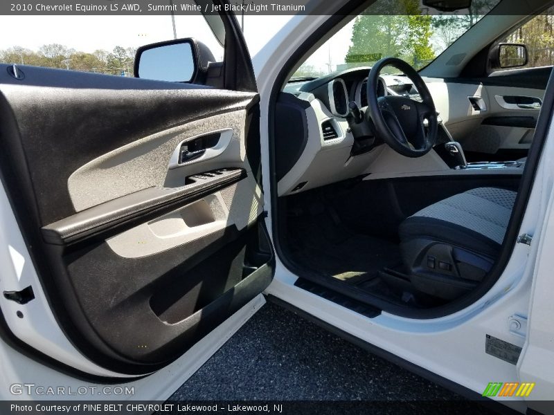 Summit White / Jet Black/Light Titanium 2010 Chevrolet Equinox LS AWD