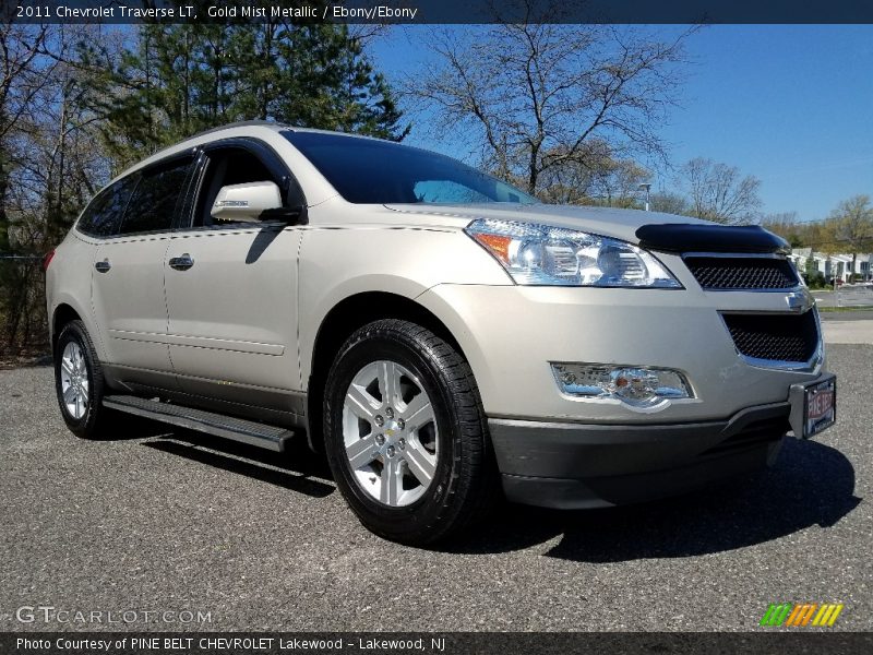 Gold Mist Metallic / Ebony/Ebony 2011 Chevrolet Traverse LT