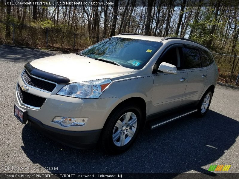 Gold Mist Metallic / Ebony/Ebony 2011 Chevrolet Traverse LT