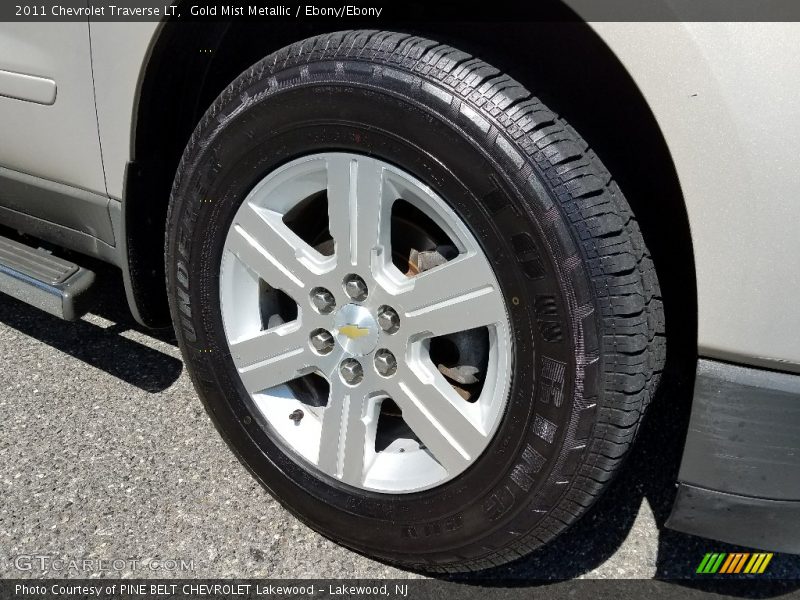 Gold Mist Metallic / Ebony/Ebony 2011 Chevrolet Traverse LT