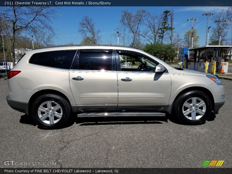 Gold Mist Metallic / Ebony/Ebony 2011 Chevrolet Traverse LT