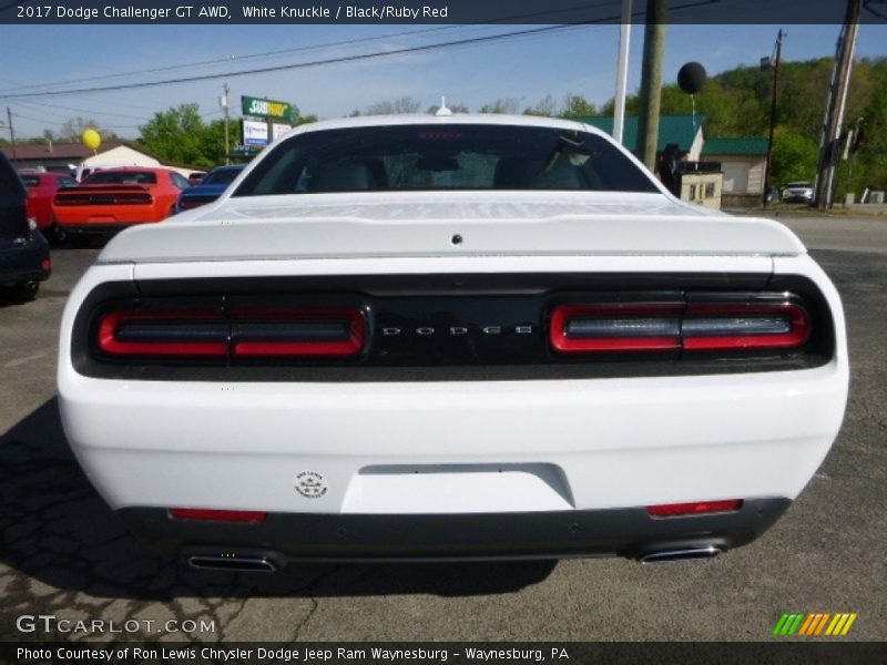 White Knuckle / Black/Ruby Red 2017 Dodge Challenger GT AWD