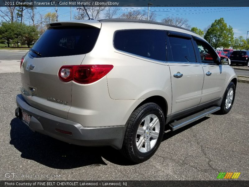 Gold Mist Metallic / Ebony/Ebony 2011 Chevrolet Traverse LT