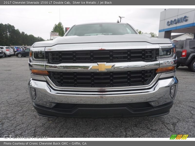 Silver Ice Metallic / Jet Black 2017 Chevrolet Silverado 1500 LT Double Cab