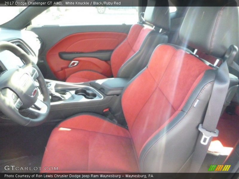 White Knuckle / Black/Ruby Red 2017 Dodge Challenger GT AWD
